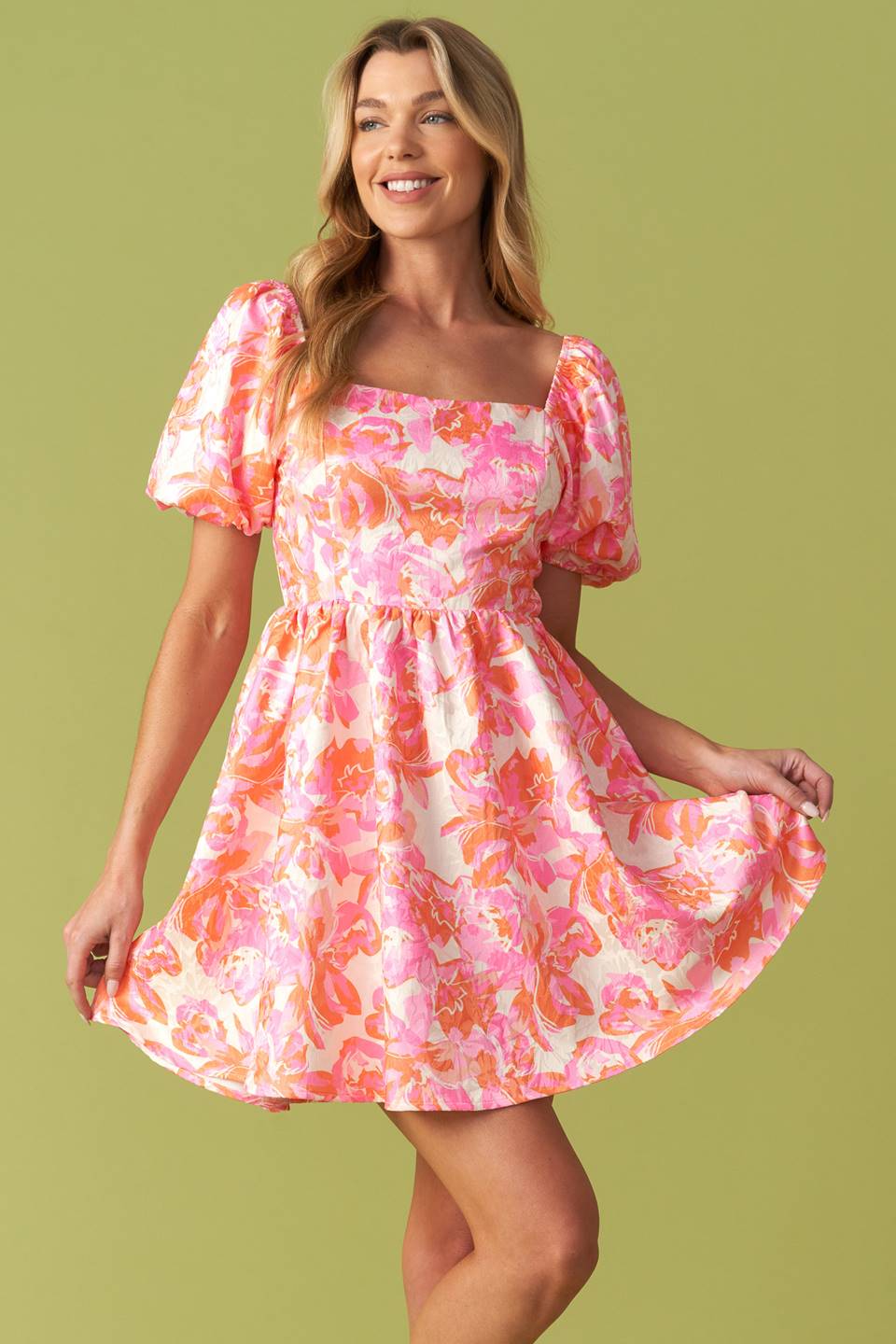 ALWAYS GOOD WOVEN MINI DRESS Flying Tomato